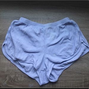Brandy Melville Light Blue Thermal Shorts